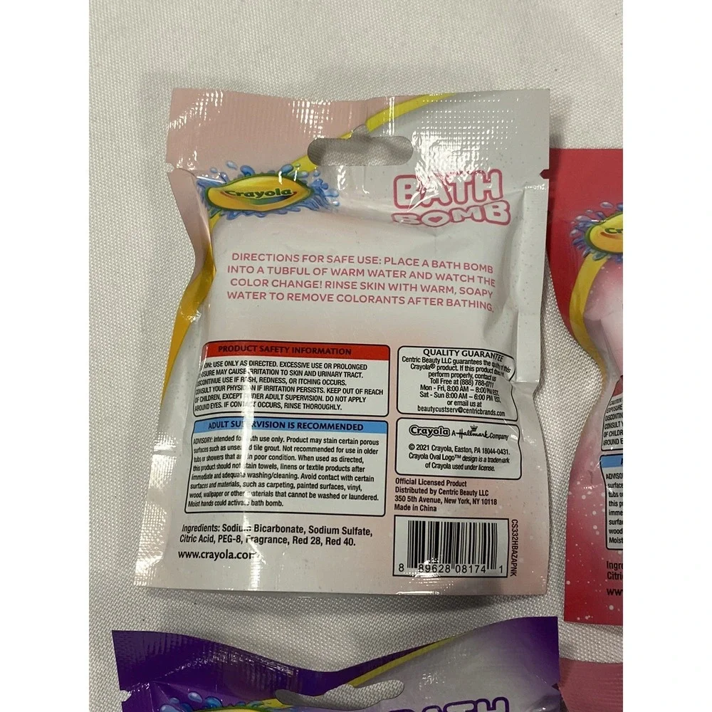 lot of 4 crayola heart shaped bath bombs strawberry cherry‎ grape cotton candy